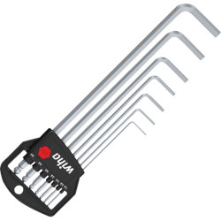Wiha SB369H7 03723 Hexagon Ball End L-Key Set In Classic Holder - 7pc