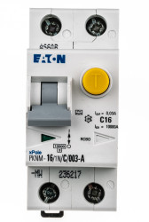 RCD, Typ C, 2-biegunowy, 16A, 30mA, Eaton PKNM