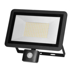 FARO S LED 100W naświetlacz z PIR 8000lm, IP44, 4000K, aluminium + szkło,AD-NL-6437BLR4