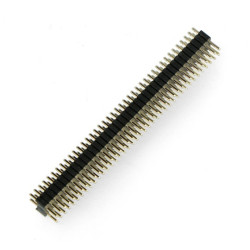 Wtyk goldpin 2x40 prosty raster 1,27mm/2,54mm