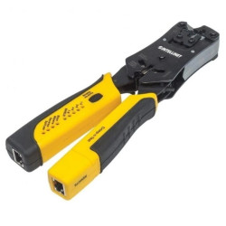 Zaciskarka wtyków RJ45/RJ11/RJ12/RJ22 z testerem okablowania 780124