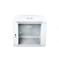 Szafa krosowa wisząca dzielona 19 cali 9U 600x501x550 szara DN-WD19 09U/550