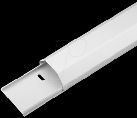 90728 Aluminium cable conduit, 1.1 m, 50 mm wide, white