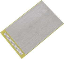 Circuit board, 100 x 160 mm, pitch 1.27 mm, double-sided, FR4 epoxy, Cu 35 µm, BYB-3-11H6036