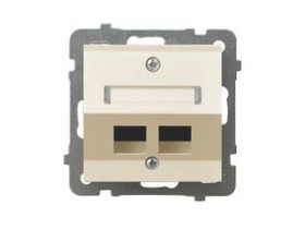 AS Obudowa gniazda komputerowego podwójne skośnego ecru GPK-2GS/p/27 OSPEL