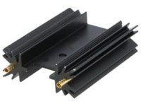 SK104F-51 Radiator aluminiowy czerniony długość 50.8mm - z wycięciem - 9K/W