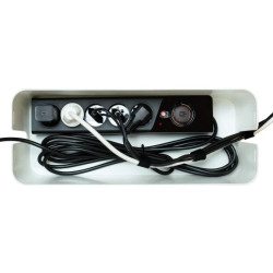 organizer do kabli - cable box L, biały,CB-1/W