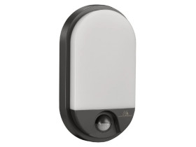 Lampa LED z czujnikiem ruchu na podczerwień 1100lm 15W IP54 kolor szary, kolor barwowy natura MCE340 GR