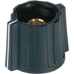 OKW A 28 16 060 Wing Knob With Line &#xD8;16mm - Black With White Marker Line