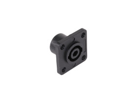 Gniazdo speakon montażowe plastykowe