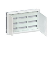 Rozdzielnica podtynkowa 108 modułowa 9x12M drzwi metal IP30 FWU33S HAGER