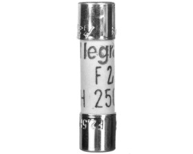 Wkładka bezpiecznikowa cylindryczna 5x20mm 2,5A F 250V 010225