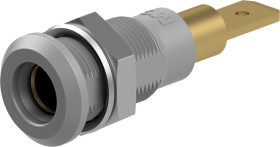 Gniazdo testowe Gniazdo Wypustka Szary 25A Staubli