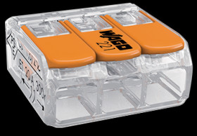 Złączka Wago 3-torowa. model: . od 0.20-4.00mm2. 5 szt. 221-413