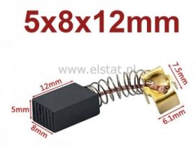 Szczotki węglowe 5x8x12mm; do elektronarzędzi