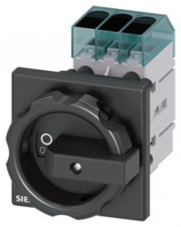 Rozłącznik główny 3P 32A 11,5kW AC23A 400V montaż tablicowy otwór centralny 22.5 mm pokrętło czarne 3LD3254-0TK51