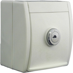 Busch-Jaeger 20 EWSL-54 Osprzęt elektroinstalacyjny do pomieszczeń wilgotnych Gniazdo sieciowe, zamykane Ocean, natynkow