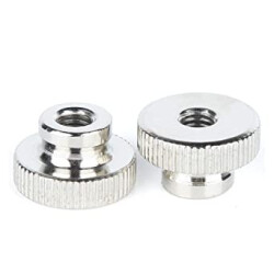M6 Nickel Plated Knurled Nut - GB806