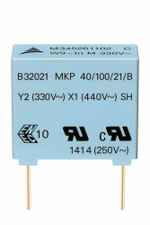 Kondensator foliowy 22nF 300V ac EPCOS Polipropylenowe rozstaw: 15mm THT ±20