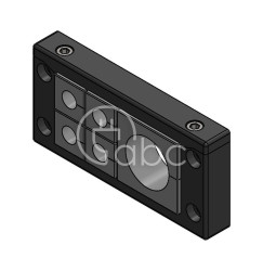 Rama przepustowa KEL-U 16, na 2 moduły KT duże, czarna, 54165.200