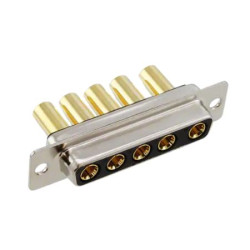Złącze D-Sub 5-pinowe Żeński Kątowe Montaż na panelu raster 2.77mm