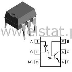 4N 25 GV transoptor 2,5 kV DIL6