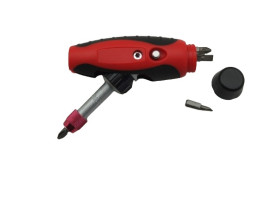 Wkrętak zapadkowy, Płaska, Phillips, Phillips: PH1, PH2, PH3, płaskie: 6 mm, dł. ostrza: 105mm, długość: 110mm,