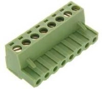 TLP-CPF8 Kostka zaciskowa, 8pin, prosta, z gniazdem raster 5,08 mm