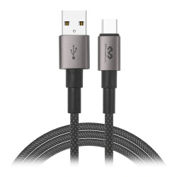 Kabel USB-A do USB-C 3A 1,2m czarny Miccel