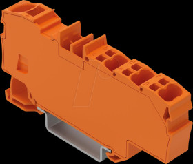 2006-8032 Distribution terminal 1x 6 mm²/6x 1.5 mm², orange