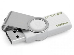 Pendrive Kingston - DT101 G2 - 128GB biały