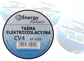 Taśma elektroizolacyjna PCW (25mm x 33m x 0.25mm) czarna