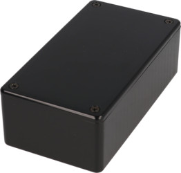 ABS enclosure, (L x W x H) 120 x 94 x 34 mm, black (RAL 9005), IP54, 1591GFLGY