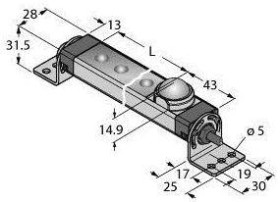 Oświetlenie LED Turck WLS28-2XW145XM biały 325 lm (D x S) 213.5 mm x 28 mm 1 szt.