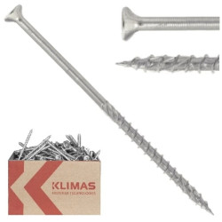 Wkręty ciesielskie z łbem stożkowym i gniazdem w białym ocynku TORX 4,5x70 MASTER 250szt.