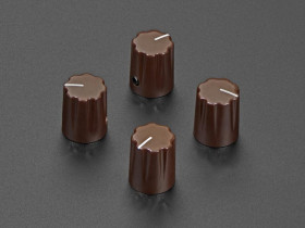 Adafruit Brown Micro Potentiometer Knob - 4 pack