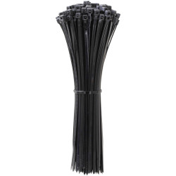 Quadrios 24CA368 Cable tie 300 mm 5.1 mm Black UV-proof 100 pcs