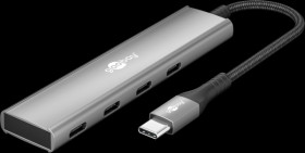 76564 USB-C 3.2, 4 port hub adapter with 4x USB-C, 5 Gbit/s