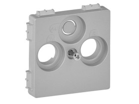 VALENA LIFE Plakietka do gniazd telewizyjnych stosowanych przez operator telewizji kablowej aluminium 754802 LEGRAND