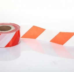 Taśma odgradzająca biało czerwona 10cm TOO-BC/10 /100m/