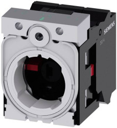 Siemens 3SU1551-1AB60-3PA0 3SU15511AB603PA0 Uchwyt 3 x, zawiera element LED (S x W) 30 mm x 40 mm 1 szt.