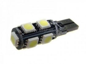 Żarówka samoch. 9xSMD 12V biała natur. W5W CANBUS