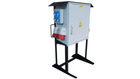 Rozdzielnica Budowlana Erb160ac2 Na Stojaku, Ip54, Gniazda: 4X Cee 32A, 8X Gs...