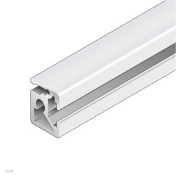 Zaślepka czworokątna pasuje do rowka 8mm Szary Przykrywka PP pasujący profil 225 x 30 mm