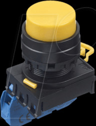 YW1B-A2E10Y YW-22mm, PB, extended, plastic, maint, 1NO, yellow