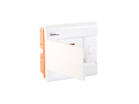 Rozdzielnica podtynkowa 6 modułowa 1x6M drzwi pełne IP40 SRp-6/B (N+PE) 2.11 ELEKTRO-PLAST