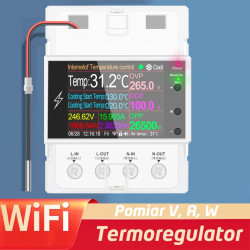 Inteligentny miernik V, A, W, Hz WiFi Miernik temperatury ( AT4PTW )