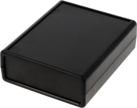ABS device enclosure, (L x W x H) 95 x 76 x 30 mm, black (RAL 9005), IP54, 1593BBBK
