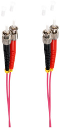 FO duplex patch cable, ST to ST, 3 m, OM4, multimode 50/125 µm, BS77903/4
