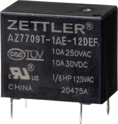 Zettler Electronics AZ7709T-1AE-12DEF Przekaźnik mocy 12 V/DC 10 A 1 szt.